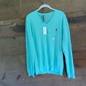 NWT Ralph Lauren blue size large l.s.
